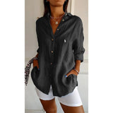 Chemise classique femme RL avec col doux et boutons