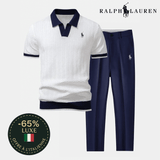 🇮🇹 Ensemble Polo Col V & Pantalon Fuselé