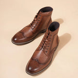 Velinor - Bottes richelieu marron Heritage