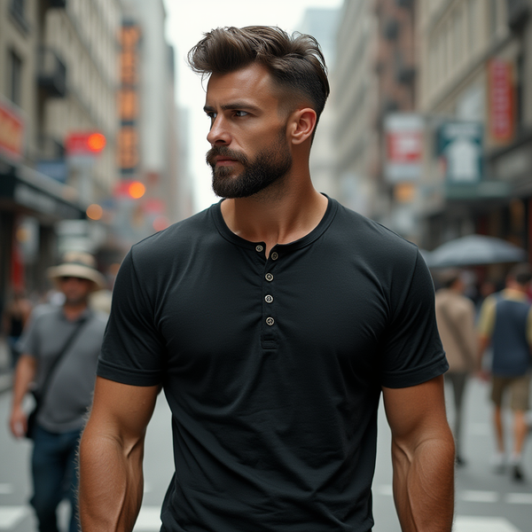 Velinor - Men's 4-Button T-Shirt