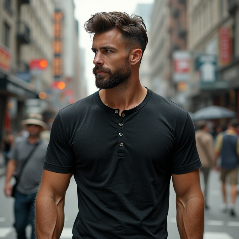 Velinor - Men's 4-Button T-Shirt