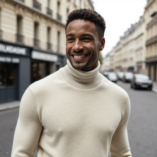 Velinor | Pull en cachemire avec col en maille