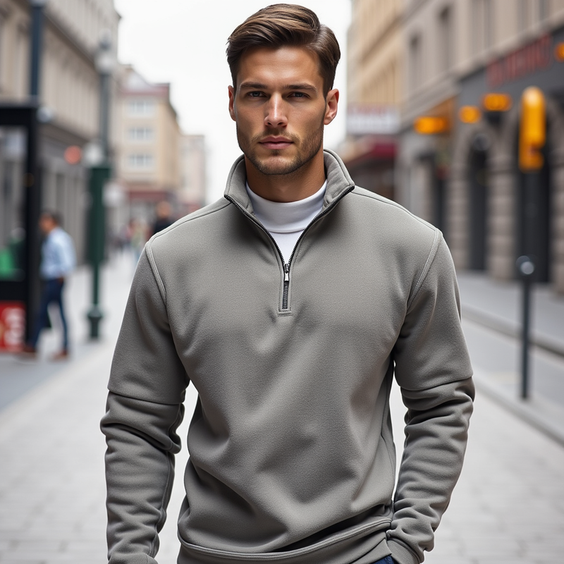 Velinor - Urban Edge Warm Half Zip-Up