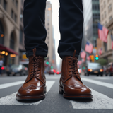 Velinor - Bottes richelieu marron Heritage